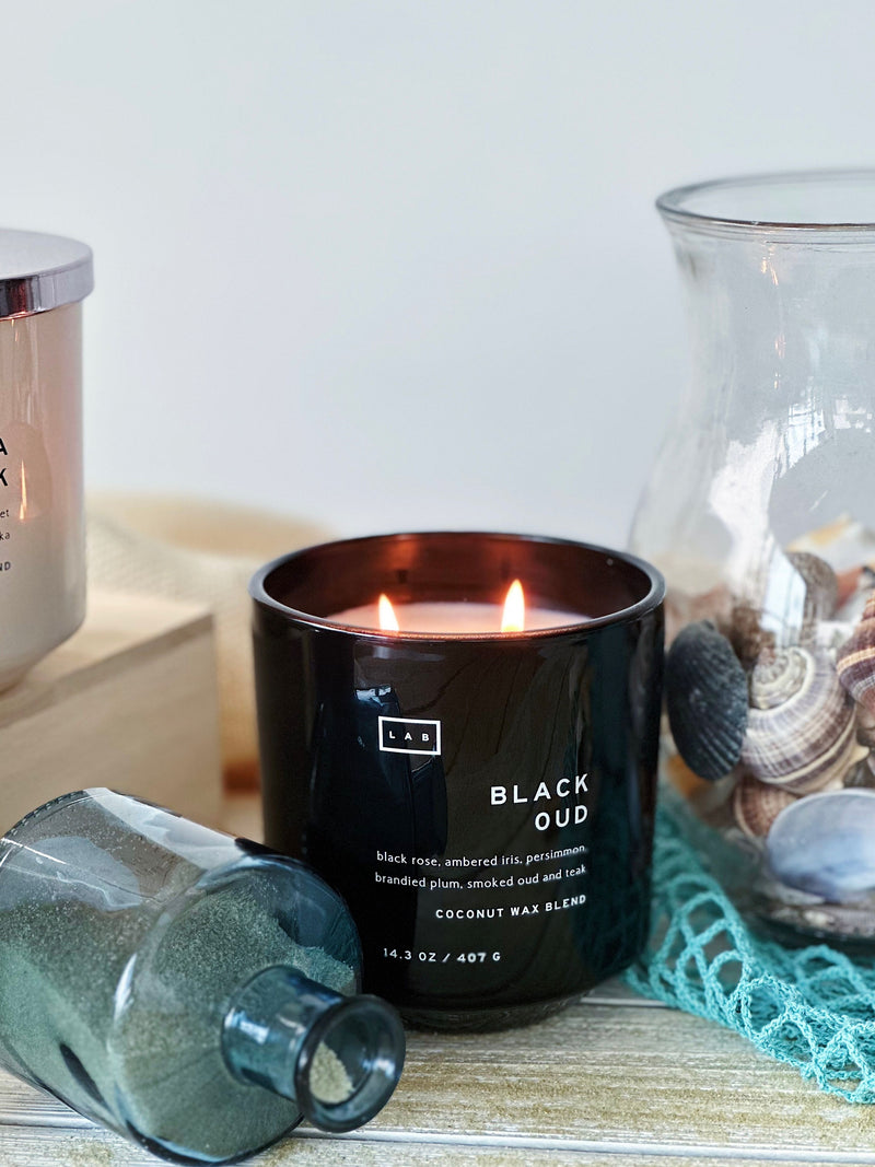 Black Oud Candle Double Wick