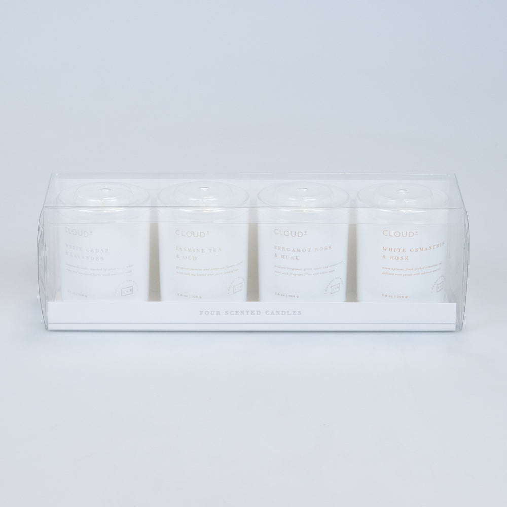【マルシィ】4点セット‼️（Candle+Memory） Cloud 9 | 4-Pack Minis – LAB Candles