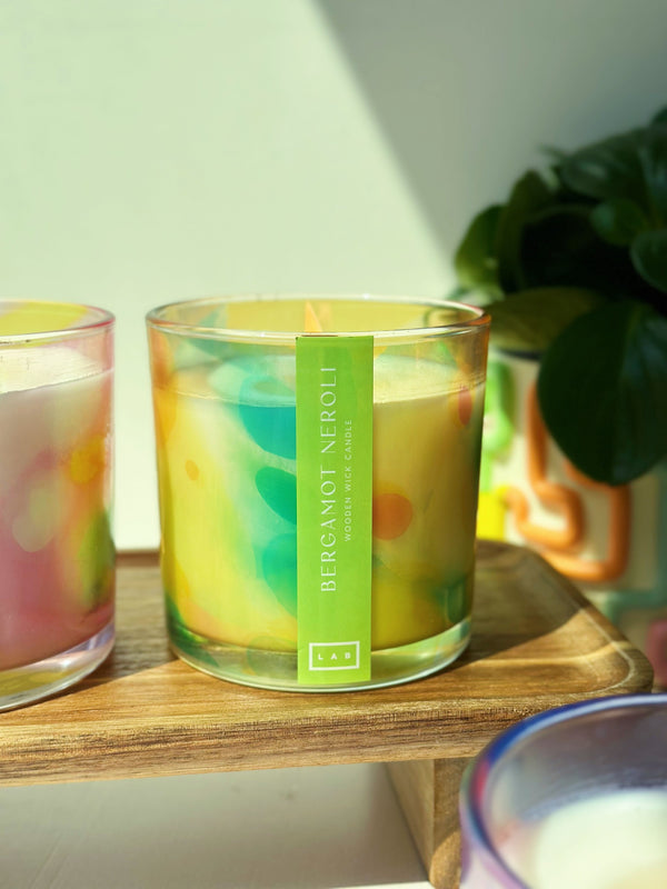 Bergamot Neroli Wooden Wick Candle