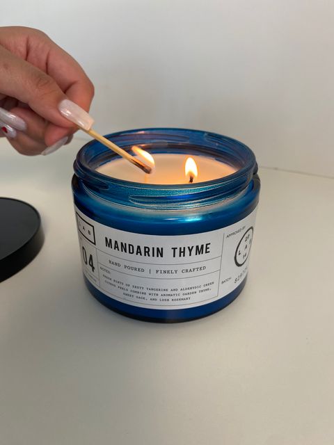 Mandarin Thyme Candle Double Wick